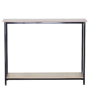 Artelibre - 15340044 ΚΟΝΣΟΛΑ ARTELIBRE QUENLEY ΔΡΥΣ/ΜΑΥΡΟ ΜΟΡΙΟΣΑΝΙΔΑ/ΜΕΤΑΛΛΟ 106X35X81CM