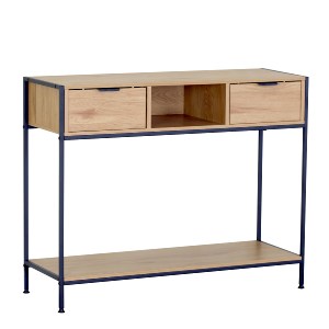 Artelibre - 15340051 ΚΟΝΣΟΛΑ ARTELIBRE WEXLEY ΔΡΥΣ/ΜΑΥΡΟ ΜΟΡΙΟΣΑΝΙΔΑ/ΜΕΤΑΛΛΟ 100X35X80CM