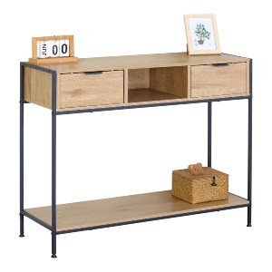 Artelibre - 15340051 ΚΟΝΣΟΛΑ ARTELIBRE WEXLEY ΔΡΥΣ/ΜΑΥΡΟ ΜΟΡΙΟΣΑΝΙΔΑ/ΜΕΤΑΛΛΟ 100X35X80CM