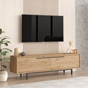 Artelibre - 15350001 ΕΠΙΠΛΟ ΤΗΛΕΟΡΑΣΗΣ ΦΥΣΙΚΟ ΜΟΡΙΟΣΑΝΙΔΑ/ΜΕΤΑΛΛΟ 35.5X160X45.1CM