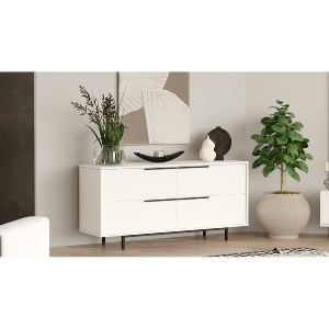 Artelibre - 15350005 ΚΟΝΣΟΛΑ ARTELIBRE CARTMEL ΛΕΥΚΟ ΜΟΡΙΟΣΑΝΙΔΑ/ΜΕΤΑΛΛΟ 44.5X160X74.3CM