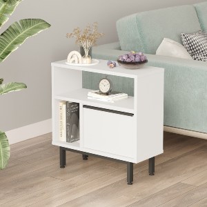 Artelibre - 15350009 ΒΟΗΘΗΤΙΚΟ ΤΡΑΠΕΖΑΚΙ ARTELIBRE SHALDON ΛΕΥΚΟ ΜΟΡΙΟΣΑΝΙΔΑ/ΜΕΤΑΛΛΟ 25.5X60X60CM