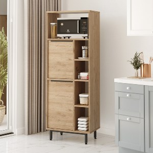 Artelibre - 15350010 ΝΤΟΥΛΑΠΙ ΤΡΟΦΙΜΩΝ ARTELIBRE LIZARD ΦΥΣΙΚΟ ΜΟΡΙΟΣΑΝΙΔΑ/ΜΕΤΑΛΛΟ 35.5X60X161.6CM