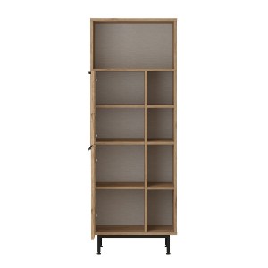 Artelibre - 15350010 ΝΤΟΥΛΑΠΙ ΤΡΟΦΙΜΩΝ ARTELIBRE LIZARD ΦΥΣΙΚΟ ΜΟΡΙΟΣΑΝΙΔΑ/ΜΕΤΑΛΛΟ 35.5X60X161.6CM