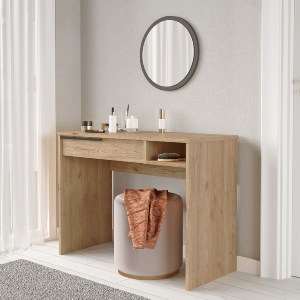 Artelibre - 15350018 ΤΟΥΑΛΕΤΑ ARTELIBRE DEVON ΦΥΣΙΚΟ ΜΟΡΙΟΣΑΝΙΔΑ/ΜΕΤΑΛΛΟ/ΓΥΑΛΙ 44.5X100X75CM