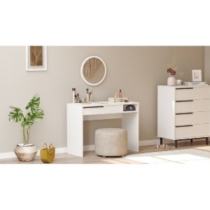 Artelibre - 15350019 ΤΟΥΑΛΕΤΑ ARTELIBRE DEVON ΛΕΥΚΟ ΜΟΡΙΟΣΑΝΙΔΑ/ΜΕΤΑΛΛΟ/ΓΥΑΛΙ 44.5X100X75CM