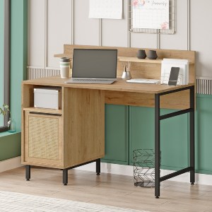 Artelibre - 15350024 ΓΡΑΦΕΙΟ ARTELIBRE WING ΦΥΣΙΚΟ ΜΟΡΙΟΣΑΝΙΔΑ/ΜΕΤΑΛΛΟ 60X120X99.8CM