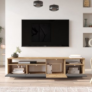 Artelibre - 15350028 ΕΠΙΠΛΟ ΤΗΛΕΟΡΑΣΗΣ ARTELIBRE ESSEX ΠΕΥΚΟ/ΑΝΘΡΑΚΙ ΜΟΡΙΟΣΑΝΙΔΑ 180X44.8X44.6CM