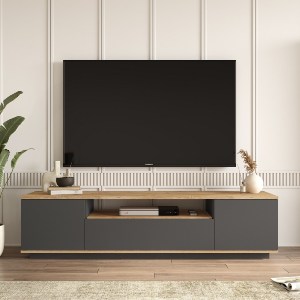 Artelibre - 15350029 ΕΠΙΠΛΟ ΤΗΛΕΟΡΑΣΗΣ ARTELIBRE CHILHAM ΦΥΣΙΚΟ/ΑΝΘΡΑΚΙ ΜΟΡΙΟΣΑΝΙΔΑ 180X44.5X44.6CM