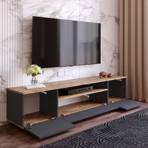 Artelibre - 15350029 ΕΠΙΠΛΟ ΤΗΛΕΟΡΑΣΗΣ ARTELIBRE CHILHAM ΦΥΣΙΚΟ/ΑΝΘΡΑΚΙ ΜΟΡΙΟΣΑΝΙΔΑ 180X44.5X44.6CM