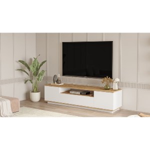 Artelibre - 15350030 ΕΠΙΠΛΟ ΤΗΛΕΟΡΑΣΗΣ ARTELIBRE CHILHAM ΦΥΣΙΚΟ/ΛΕΥΚΟ ΜΟΡΙΟΣΑΝΙΔΑ 180X44.5X44.6CM