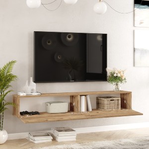 Artelibre - 15350031 ΕΠΙΠΛΟ ΤΗΛΕΟΡΑΣΗΣ ARTELIBRE KENT ΠΕΥΚΟ ΜΟΡΙΟΣΑΝΙΔΑ 180X31.6X29.6CM