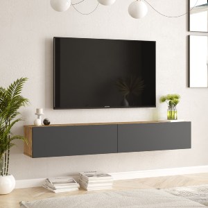 Artelibre - 15350032 ΕΠΙΠΛΟ ΤΗΛΕΟΡΑΣΗΣ ARTELIBRE KENT ΠΕΥΚΟ/ΑΝΘΡΑΚΙ ΜΟΡΙΟΣΑΝΙΔΑ 180X31.6X29.6CM