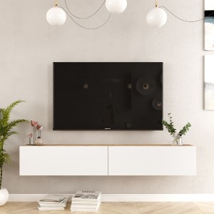 Artelibre - 15350033 ΕΠΙΠΛΟ ΤΗΛΕΟΡΑΣΗΣ ARTELIBRE KENT ΠΕΥΚΟ/ΛΕΥΚΟ ΜΟΡΙΟΣΑΝΙΔΑ 180X31.6X29.6CM