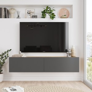 Artelibre - 15350036 ΕΠΙΠΛΟ ΤΗΛΕΟΡΑΣΗΣ ARTELIBRE BERKSHIRE ΠΕΥΚΟ/ΑΝΘΡΑΚΙ ΜΟΡΙΟΣΑΝΙΔΑ 140X31.6X29.6CM