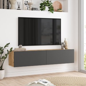 Artelibre - 15350036 ΕΠΙΠΛΟ ΤΗΛΕΟΡΑΣΗΣ ARTELIBRE BERKSHIRE ΠΕΥΚΟ/ΑΝΘΡΑΚΙ ΜΟΡΙΟΣΑΝΙΔΑ 140X31.6X29.6CM