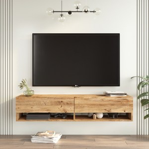 Artelibre - 15350037 ΕΠΙΠΛΟ ΤΗΛΕΟΡΑΣΗΣ ARTELIBRE SOLVA ΠΕΥΚΟ ΜΟΡΙΟΣΑΝΙΔΑ 140X31.6X29.6CM