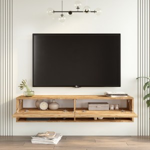 Artelibre - 15350037 ΕΠΙΠΛΟ ΤΗΛΕΟΡΑΣΗΣ ARTELIBRE SOLVA ΠΕΥΚΟ ΜΟΡΙΟΣΑΝΙΔΑ 140X31.6X29.6CM