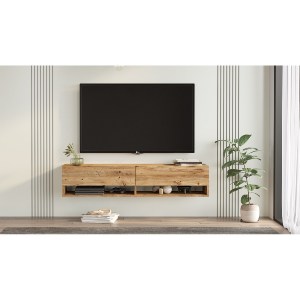 Artelibre - 15350037 ΕΠΙΠΛΟ ΤΗΛΕΟΡΑΣΗΣ ARTELIBRE SOLVA ΠΕΥΚΟ ΜΟΡΙΟΣΑΝΙΔΑ 140X31.6X29.6CM