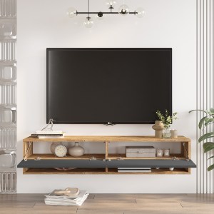 Artelibre - 15350038 ΕΠΙΠΛΟ ΤΗΛΕΟΡΑΣΗΣ ARTELIBRE SOLVA ΠΕΥΚΟ/ΑΝΘΡΑΚΙ ΜΟΡΙΟΣΑΝΙΔΑ 140X31.6X29.6CM