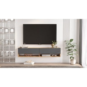 Artelibre - 15350038 ΕΠΙΠΛΟ ΤΗΛΕΟΡΑΣΗΣ ARTELIBRE SOLVA ΠΕΥΚΟ/ΑΝΘΡΑΚΙ ΜΟΡΙΟΣΑΝΙΔΑ 140X31.6X29.6CM