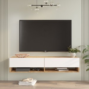 Artelibre - 15350039 ΕΠΙΠΛΟ ΤΗΛΕΟΡΑΣΗΣ ARTELIBRE SOLVA ΠΕΥΚΟ ΜΟΡΙΟΣΑΝΙΔΑ 140X31.6X29.6CM