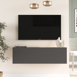 Artelibre - 15350041 ΕΠΙΠΛΟ ΤΗΛΕΟΡΑΣΗΣ ARTELIBRE INVERIE ΠΕΥΚΟ/ΑΝΘΡΑΚΙ ΜΟΡΙΟΣΑΝΙΔΑ 100X31.6X29.6CM