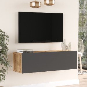 Artelibre - 15350041 ΕΠΙΠΛΟ ΤΗΛΕΟΡΑΣΗΣ ARTELIBRE INVERIE ΠΕΥΚΟ/ΑΝΘΡΑΚΙ ΜΟΡΙΟΣΑΝΙΔΑ 100X31.6X29.6CM