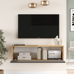Artelibre - 15350041 ΕΠΙΠΛΟ ΤΗΛΕΟΡΑΣΗΣ ARTELIBRE INVERIE ΠΕΥΚΟ/ΑΝΘΡΑΚΙ ΜΟΡΙΟΣΑΝΙΔΑ 100X31.6X29.6CM