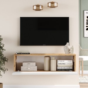 Artelibre - 15350042 ΕΠΙΠΛΟ ΤΗΛΕΟΡΑΣΗΣ ARTELIBRE INVERIE ΠΕΥΚΟ/ΛΕΥΚΟ ΜΟΡΙΟΣΑΝΙΔΑ 100X31.6X29.6CM