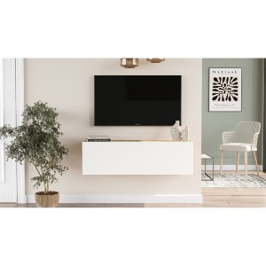 Artelibre - 15350042 ΕΠΙΠΛΟ ΤΗΛΕΟΡΑΣΗΣ ARTELIBRE INVERIE ΠΕΥΚΟ/ΛΕΥΚΟ ΜΟΡΙΟΣΑΝΙΔΑ 100X31.6X29.6CM