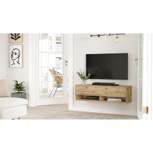 Artelibre - 15350043 ΕΠΙΠΛΟ ΤΗΛΕΟΡΑΣΗΣ ARTELIBRE BEXLEY ΠΕΥΚΟ ΜΟΡΙΟΣΑΝΙΔΑ 100X31.6X29.6CM