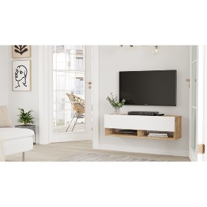 Artelibre - 15350045 ΕΠΙΠΛΟ ΤΗΛΕΟΡΑΣΗΣ ARTELIBRE BEXLEY ΠΕΥΚΟ/ΛΕΥΚΟ ΜΟΡΙΟΣΑΝΙΔΑ 100X31.6X29.6CM