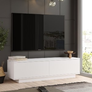 Artelibre - 15350047 ΕΠΙΠΛΟ ΤΗΛΕΟΡΑΣΗΣ ARTELIBRE BRENT ΛΕΥΚΟ ΜΟΡΙΟΣΑΝΙΔΑ 140X35.5X38.2CM