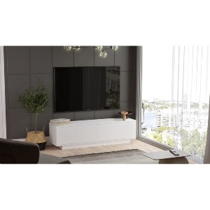 Artelibre - 15350047 ΕΠΙΠΛΟ ΤΗΛΕΟΡΑΣΗΣ ARTELIBRE BRENT ΛΕΥΚΟ ΜΟΡΙΟΣΑΝΙΔΑ 140X35.5X38.2CM
