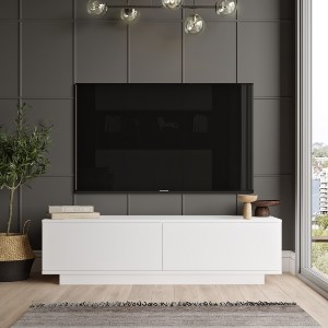 Artelibre - 15350047 ΕΠΙΠΛΟ ΤΗΛΕΟΡΑΣΗΣ ARTELIBRE BRENT ΛΕΥΚΟ ΜΟΡΙΟΣΑΝΙΔΑ 140X35.5X38.2CM