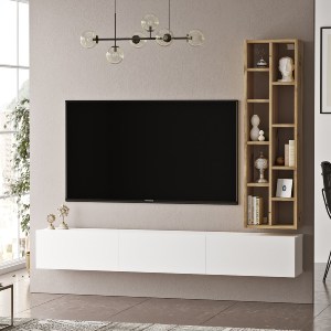 Artelibre - 15350048 ΣΥΝΘΕΤΟ ARTELIBRE BROMLEY ΛΕΥΚΟ/ΚΑΦΕ ΜΟΡΙΟΣΑΝΙΔΑ 174.6X27.3X145CM