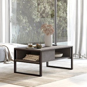 Artelibre - 15350054 ΤΡΑΠΕΖΑΚΙ ΣΑΛΟΝΙΟΥ ARTELIBRE ARKLEY ΓΚΡΙ ΜΕ ΕΦΕ ΤΣΙΜΕΝΤΟ ΜΟΡΙΟΣΑΝΙΔΑ/ΜΕΤΑΛΛΟ 100X59.7X44.4CM