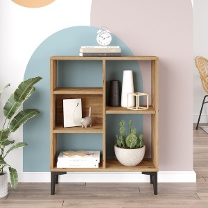 Artelibre - 15350061 ΒΙΒΛΙΟΘΗΚΗ ARTELIBRE BECKTON ΠΕΥΚΟ ΜΟΡΙΟΣΑΝΙΔΑ/ΠΛΑΣΤΙΚΟ 69X25X87.6CM