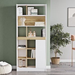 Artelibre - 15350066 ΒΙΒΛΙΟΘΗΚΗ ARTELIBRE BERRYLANDS ΛΕΥΚΟ/ΦΥΣΙΚΟ ΜΟΡΙΟΣΑΝΙΔΑ 75.6X25X170CM