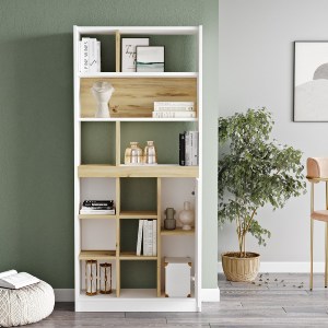 Artelibre - 15350066 ΒΙΒΛΙΟΘΗΚΗ ARTELIBRE BERRYLANDS ΛΕΥΚΟ/ΦΥΣΙΚΟ ΜΟΡΙΟΣΑΝΙΔΑ 75.6X25X170CM