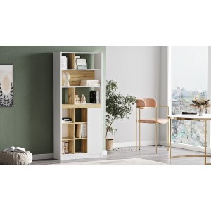 Artelibre - 15350066 ΒΙΒΛΙΟΘΗΚΗ ARTELIBRE BERRYLANDS ΛΕΥΚΟ/ΦΥΣΙΚΟ ΜΟΡΙΟΣΑΝΙΔΑ 75.6X25X170CM