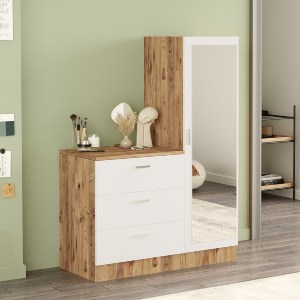 Artelibre - 15350073 ΤΟΥΑΛΕΤΑ ARTELIBRE BLENDON ΠΕΥΚΟ/ΛΕΥΚΟ ΜΟΡΙΟΣΑΝΙΔΑ/ΓΥΑΛΙ 60X47X72CM/40X47X140CM