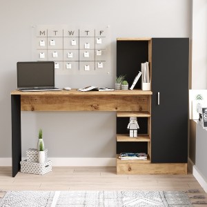 Artelibre - 15350088 ΓΡΑΦΕΙΟ ARTELIBRE CAMDEN ΠΕΥΚΟ/ΜΑΥΡΟ ΜΟΡΙΟΣΑΝΙΔΑ 152.3X40X120CM