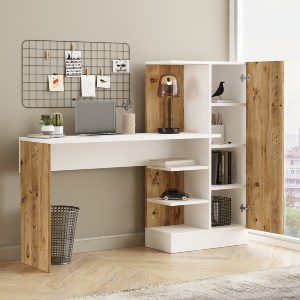 Artelibre - 15350089 ΓΡΑΦΕΙΟ ARTELIBRE CAMDEN ΠΕΥΚΟ/ΛΕΥΚΟ ΜΟΡΙΟΣΑΝΙΔΑ 152.3X40X120CM