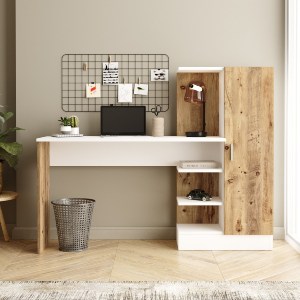 Artelibre - 15350089 ΓΡΑΦΕΙΟ ARTELIBRE CAMDEN ΠΕΥΚΟ/ΛΕΥΚΟ ΜΟΡΙΟΣΑΝΙΔΑ 152.3X40X120CM