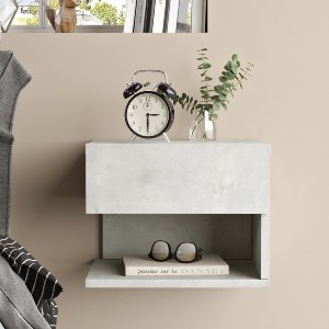 Artelibre - 15350094 ΚΟΜΟΔΙΝΟ ARTELIBRE CHADWELL ΑΝΟΙΧΤΟ ΓΚΡΙ ΜΕ ΕΦΕ ΤΣΙΜΕΝΤΟ ΜΟΡΙΟΣΑΝΙΔΑ 40X35.3X31.3CM