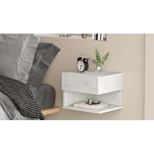 Artelibre - 15350094 ΚΟΜΟΔΙΝΟ ARTELIBRE CHADWELL ΑΝΟΙΧΤΟ ΓΚΡΙ ΜΕ ΕΦΕ ΤΣΙΜΕΝΤΟ ΜΟΡΙΟΣΑΝΙΔΑ 40X35.3X31.3CM
