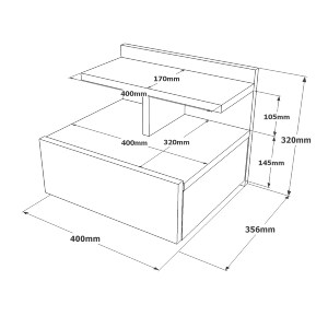 Artelibre - 15350097 ΚΟΜΟΔΙΝΟ ARTELIBRE CHALK ΦΥΣΙΚΟ ΜΟΡΙΟΣΑΝΙΔΑ 40X35.6X32CM