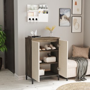 Artelibre - 15350099 ΝΤΟΥΛΑΠΙ ΠΟΛΛΑΠΛΩΝ ΧΡΗΣΕΩΝ ARTELIBRE CHELSEA ΚΑΦΕ/ΑΝΘΡΑΚΙ ΜΟΡΙΟΣΑΝΙΔΑ/ΜΕΤΑΛΛΟ 60X35.5X85.6CM